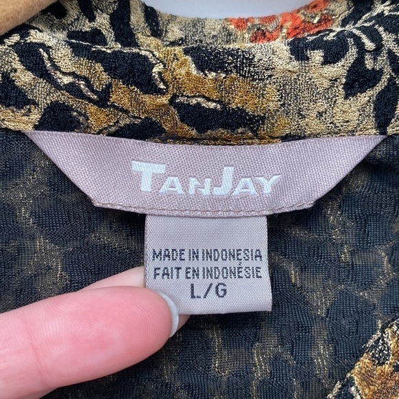 TanJay Vintage Women's Zip Up Jacket Animal Print Size Large - Picture 11 of 13